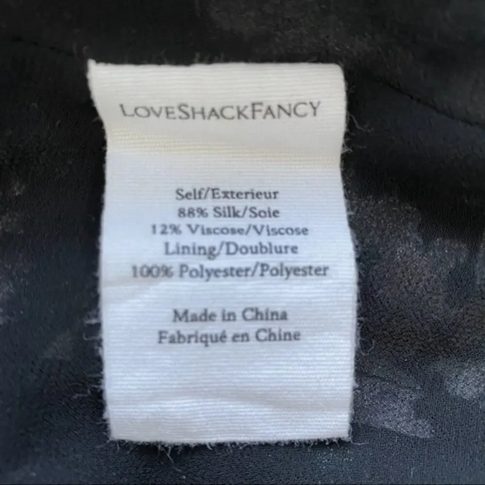LoveShackFancy Kaia Silk Floral Mini Dress Size XS - Picture 8 of 13